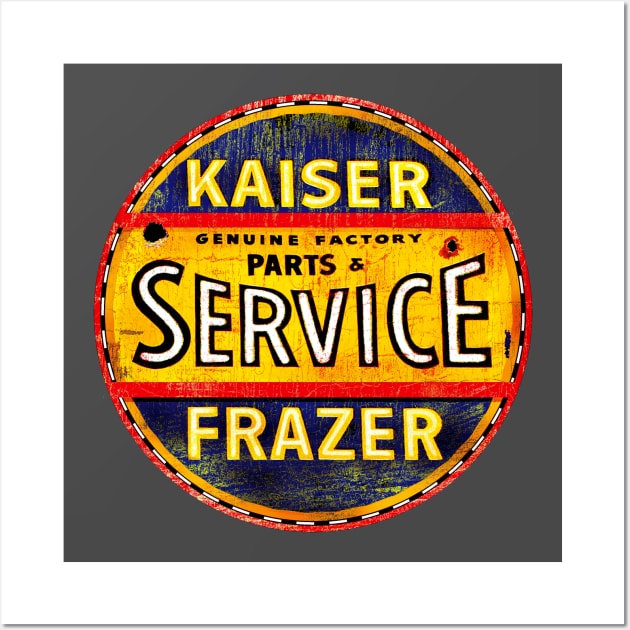 Kaiser Frazer vintage cars USA Wall Art by Midcenturydave